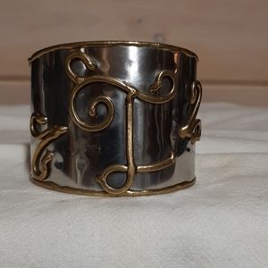 Handmade Initial Cuff Bracelet